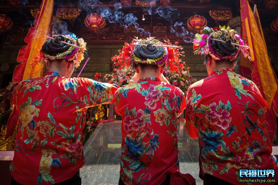 惠安女摄影团 拜妈祖