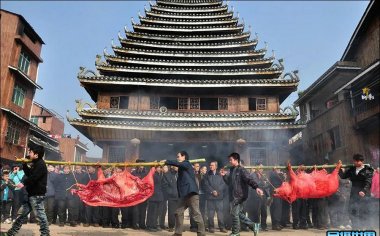 春节桂林摄影团之桂林山水融水苗族十二十三坡会民俗风情摄影团