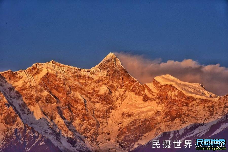西藏摄影团:南迦巴瓦峰日落金顶