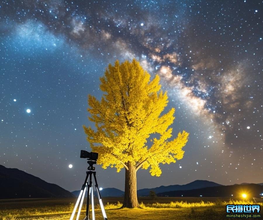 云南腾冲银杏村摄影:星空拍摄