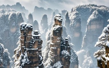 张家界冰雪世界摄影旅行，风雪无阻，摄影爱好者的执着征程！