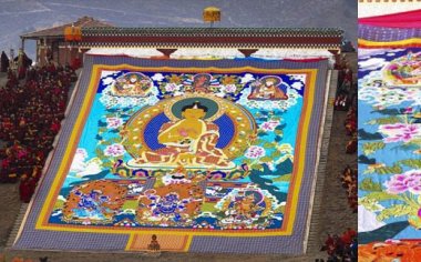 春节甘南民俗摄影团：捕捉春节甘南晒佛节民俗风情画卷的神秘色彩