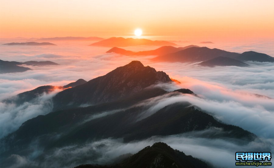 驼梁风景区夕阳摄影