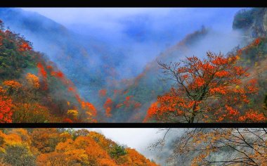 光雾山十八月潭米仓山红叶摄影:感受秦巴秘境双景区摄影采风
